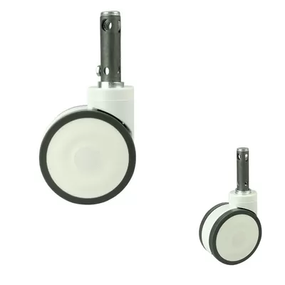 ISO9001 5 Inch TPR Long Stem Caster Wheels With Central Lock - Medical Casters