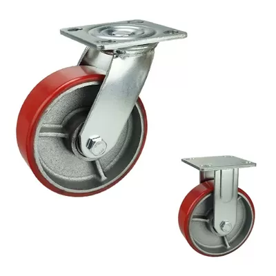 Heavy Duty Casters - No Marking Heavy Duty Casters Iron PU